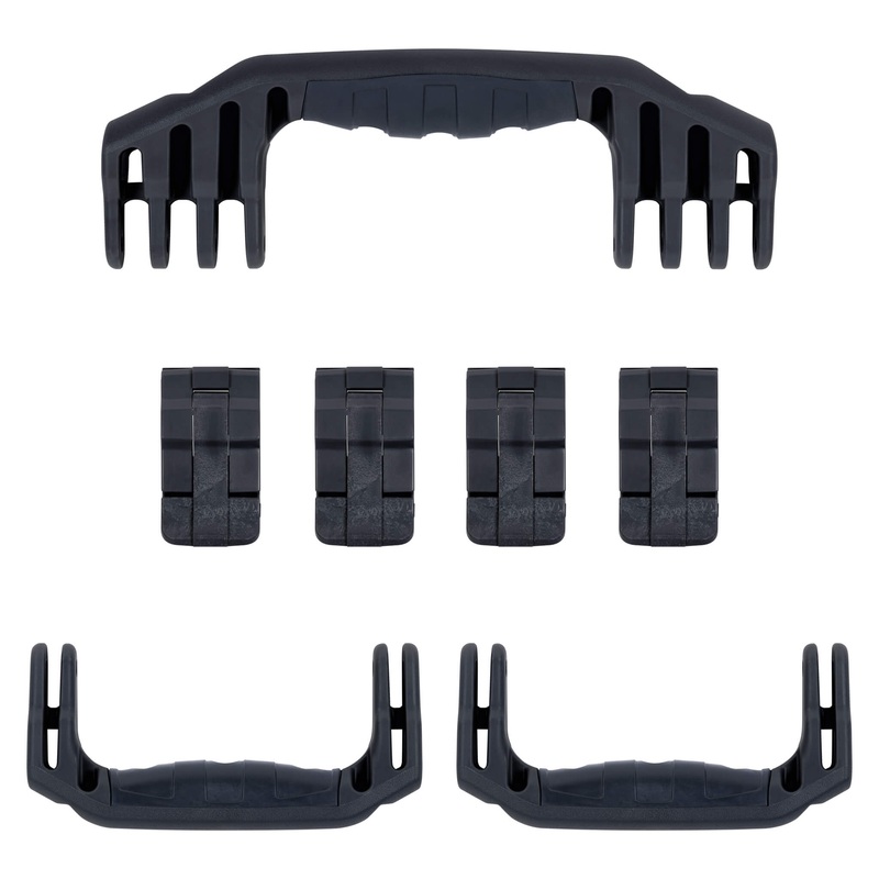 Pelican 1620 Replacement Handles & Latches, Black (Set of 3 Handles, 4 Standard Latches)