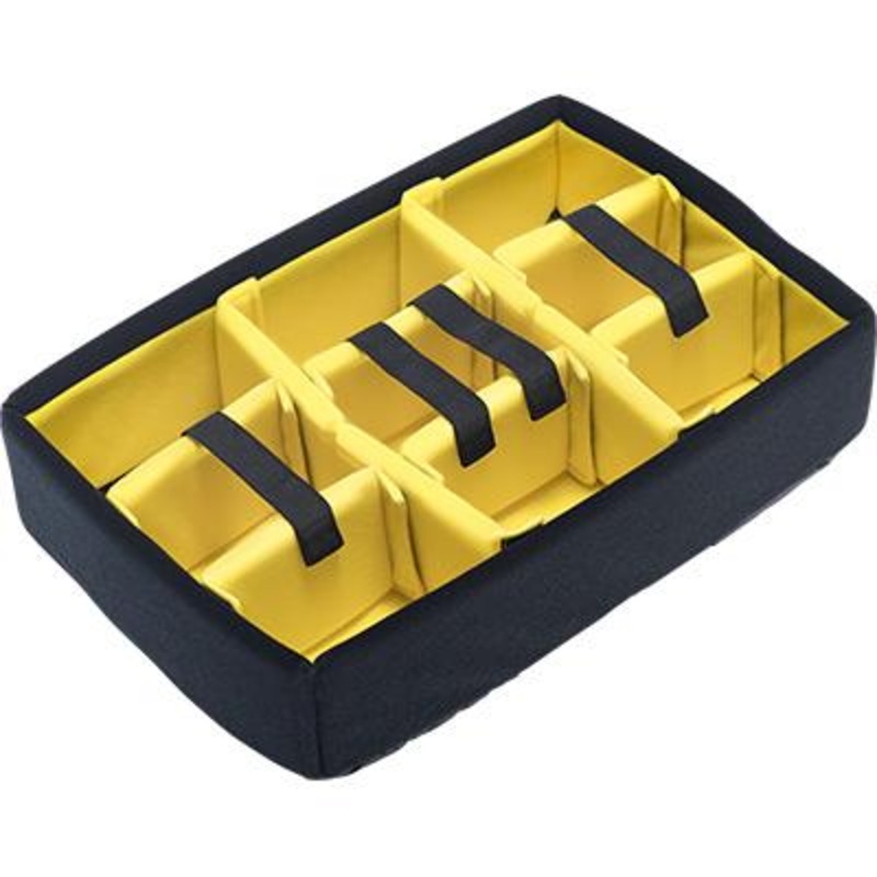 Yellow Pelican 1500 Padded dividers and lid foam.