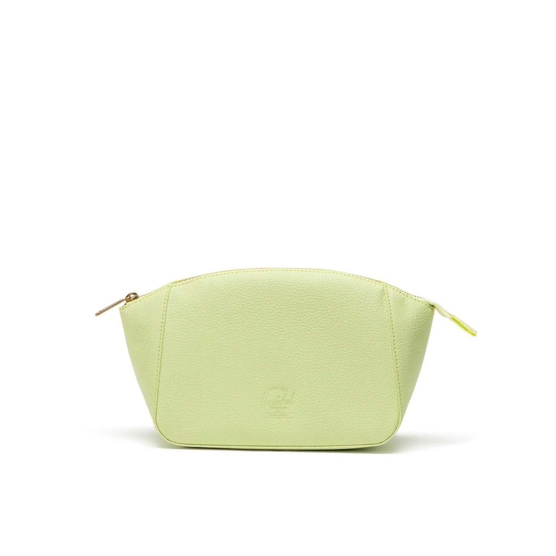 Herschel Milan Toiletry Bag Vegan Leather - Shadow Lime