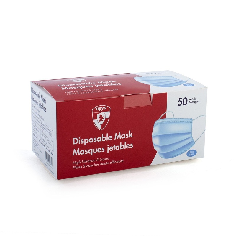 Heys Disposable Face Masks (1 Box / 50 pcs. per box) - Blue