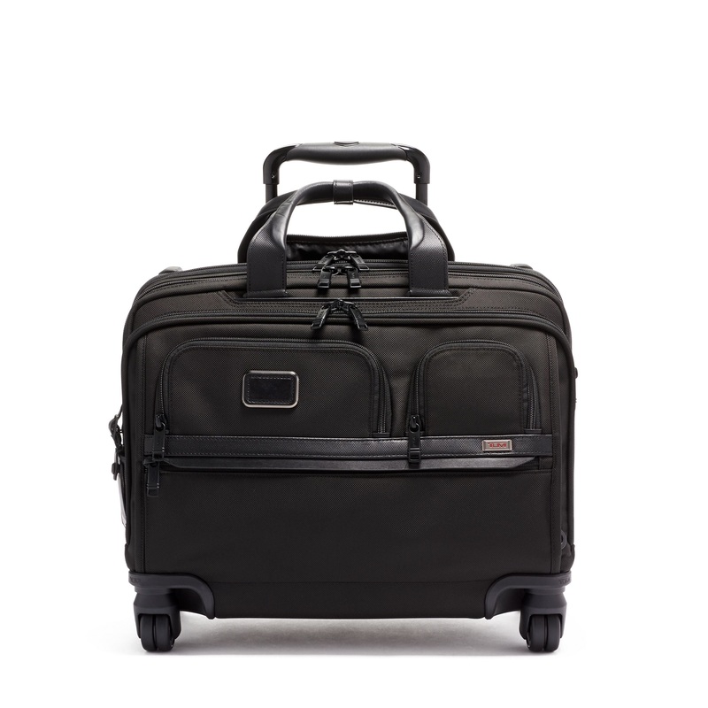 Tumi Alpha Deluxe 4 Wheeled Laptop Case Brief