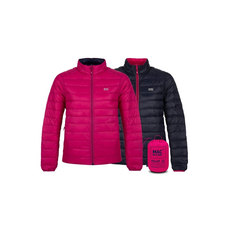 Mac In A Sac Polar2 Down Reversible (Ladies) - Fuchsia/Navy