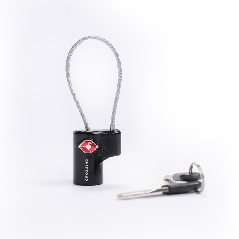 Crossing TSA Travel Cable Lock With Keys