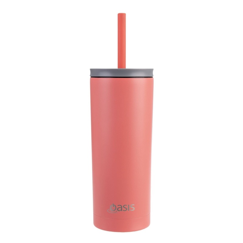 Oasis Super Sipper Insulated Tumbler with Silicone Straw 600ML