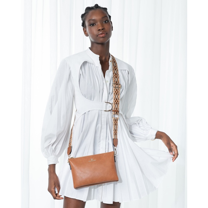 Avery 3 Compartment Crossbody Bag + Aztec Bag Strap