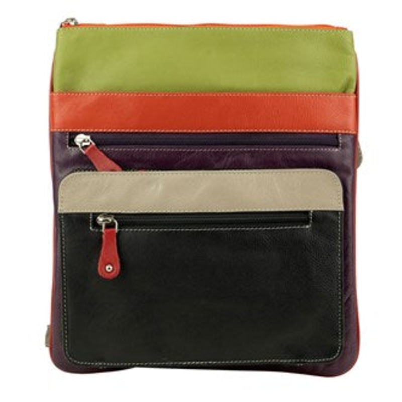 Franco Bonini - 3849 Leather Side Bag - Black/Multi