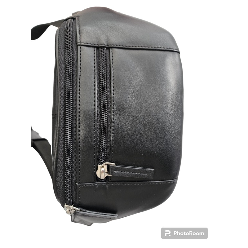 Oran - PB-103 Marlboro Leather Bumbag - Black