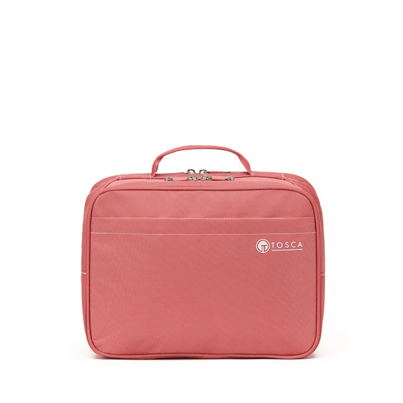 Tosca - TCA583 13in Travel orgainser toiletry bag - Peach Blossom