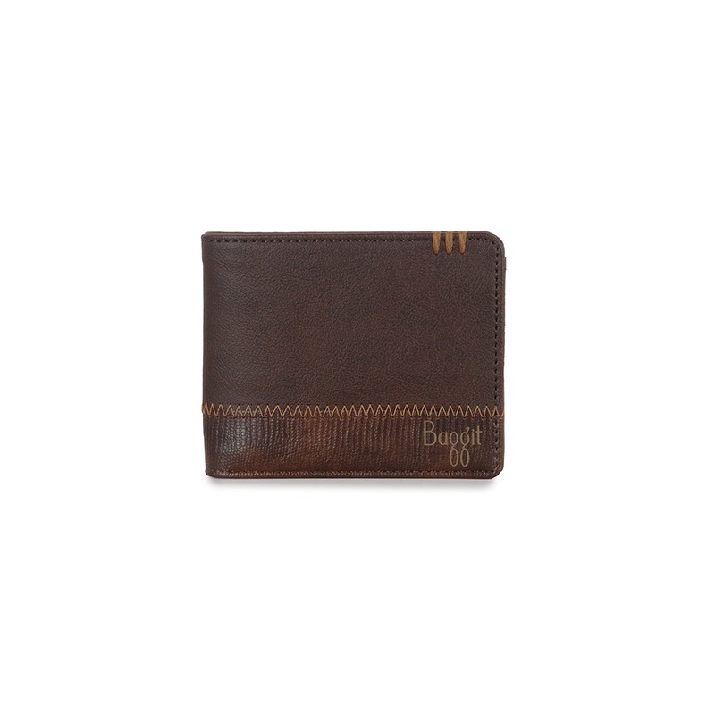 Acom Brown Small Two Fold Wallet