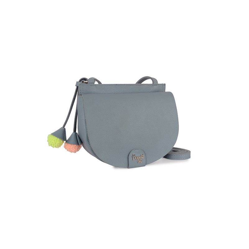 Alora Blue Large Saddle Sling Bag
