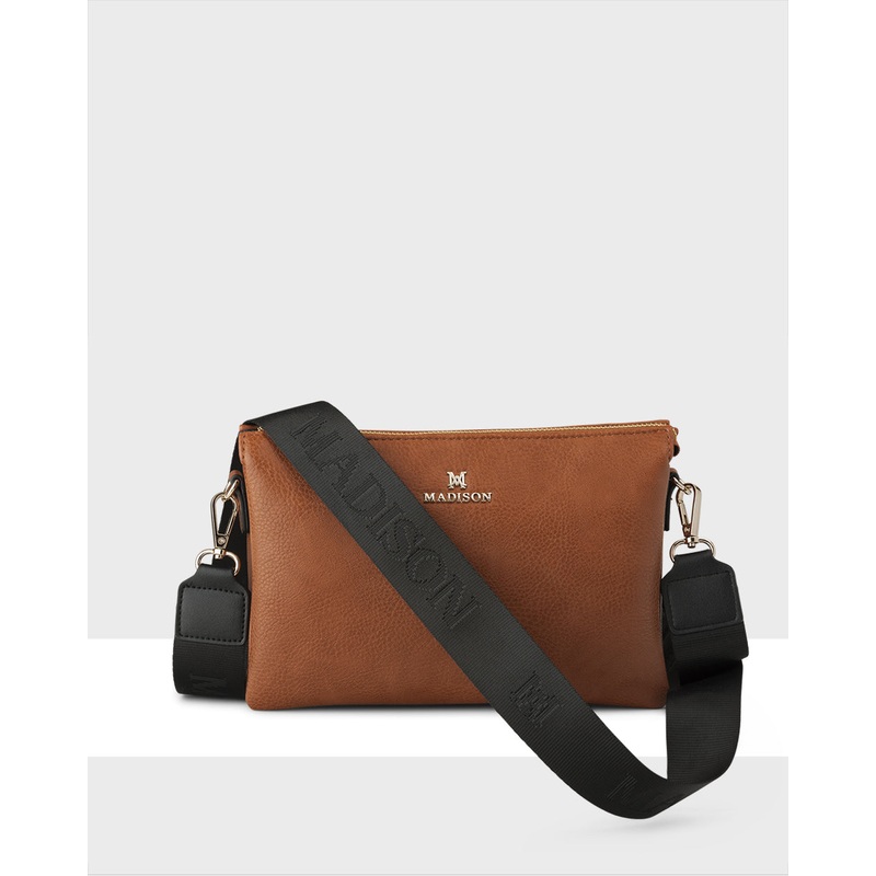 Avery 3 Compartment Crossbody Bag + Monogram Bag Strap