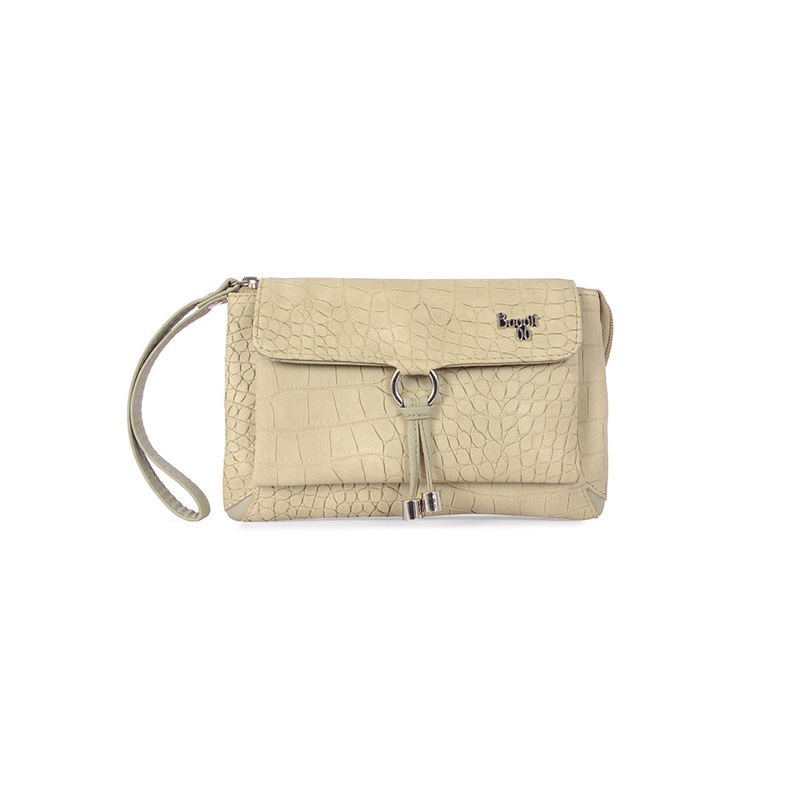 Charmy Beige Large Baguette Sling Bag