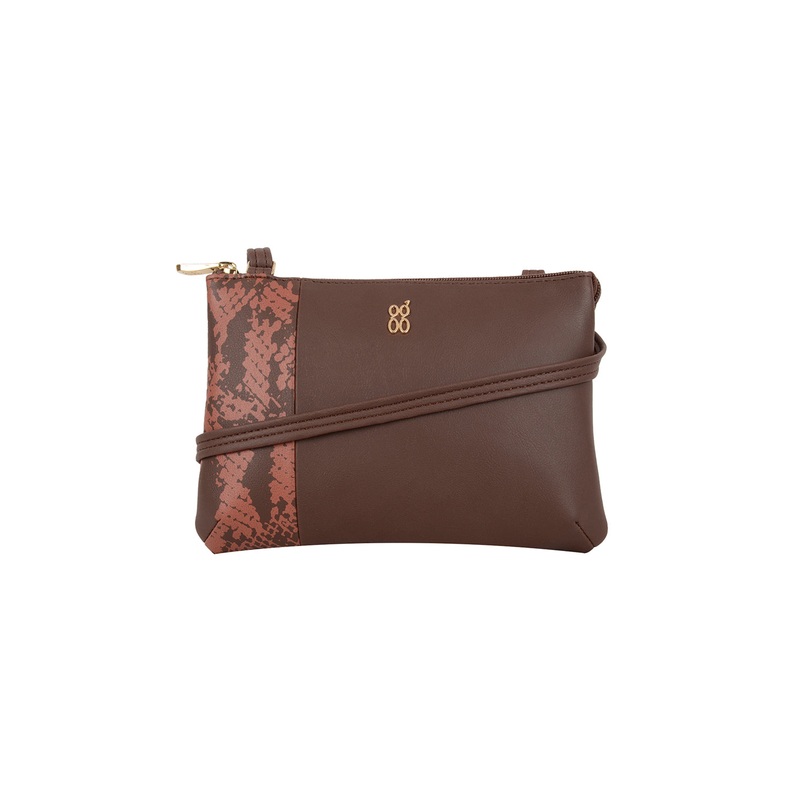 Fizzy Brown Large Satchel Sling Bag