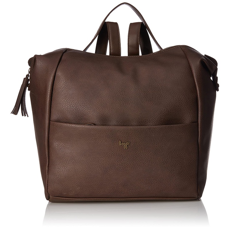 Pluggin Brown Large Backpack Bag