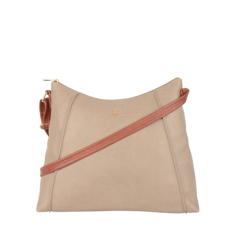 Amara Beige Medium Hobo Bag