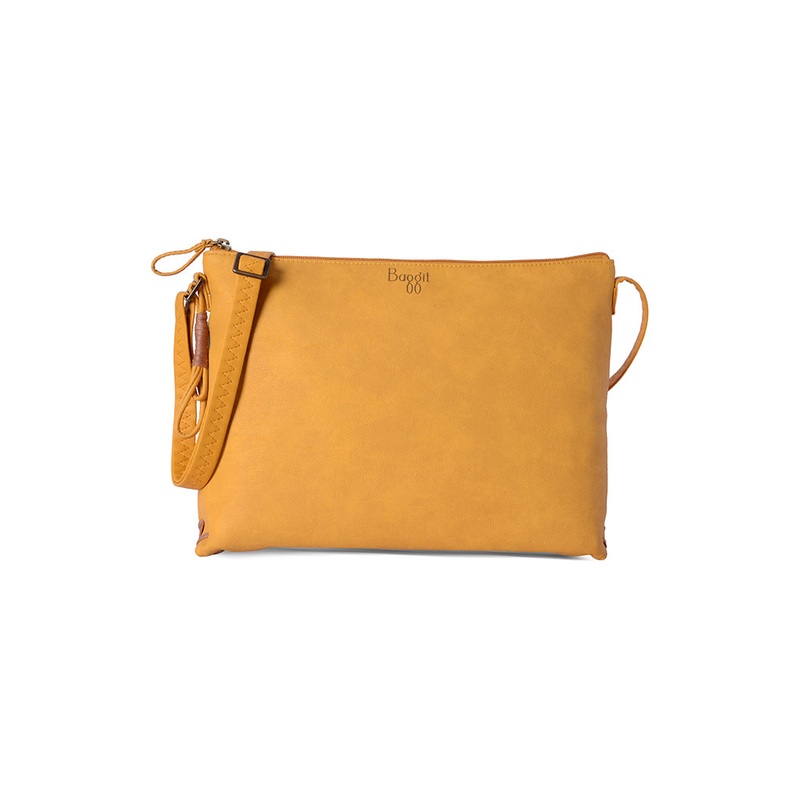 Annora Yellow Medium Hobo Bag