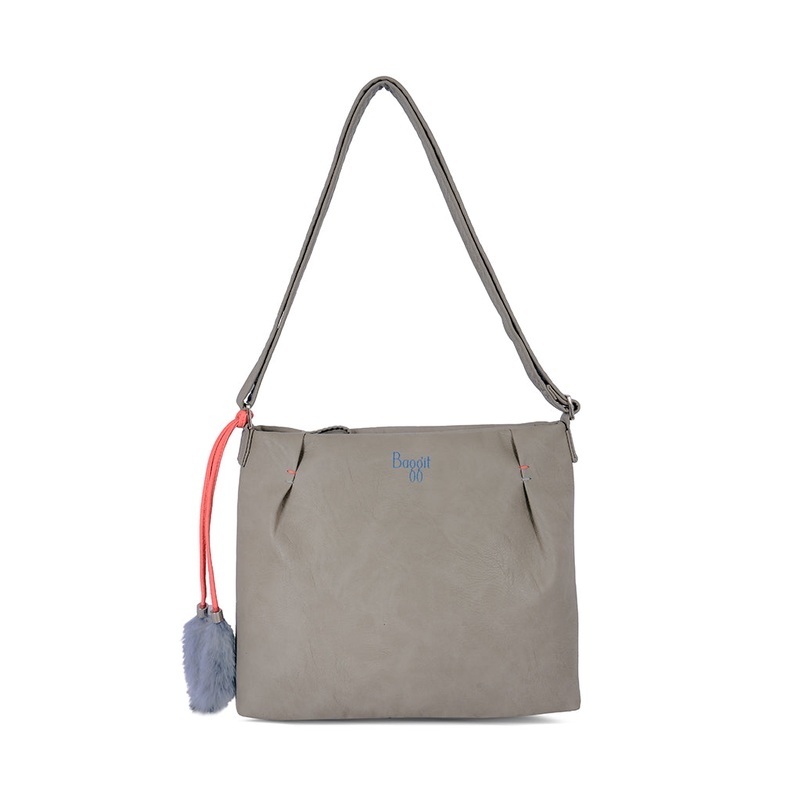 Bucksy Beige Medium Hobo Bag
