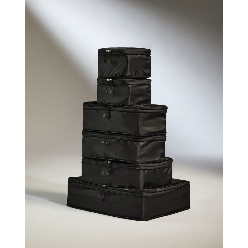 Packing Cubes in Black - Set of 6