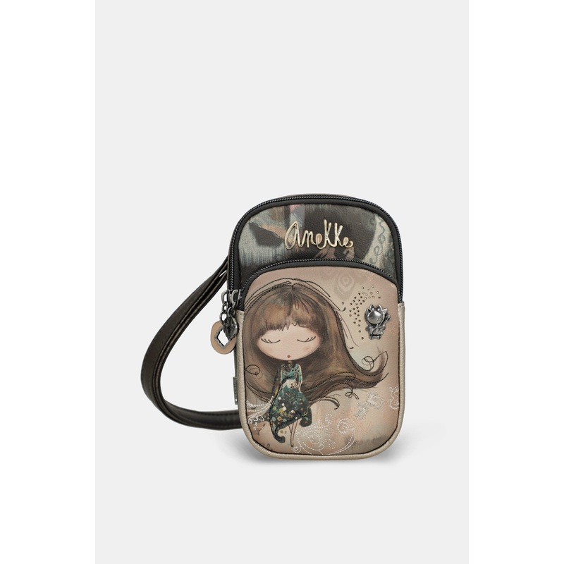 Real mini crossbody bag with pocket
