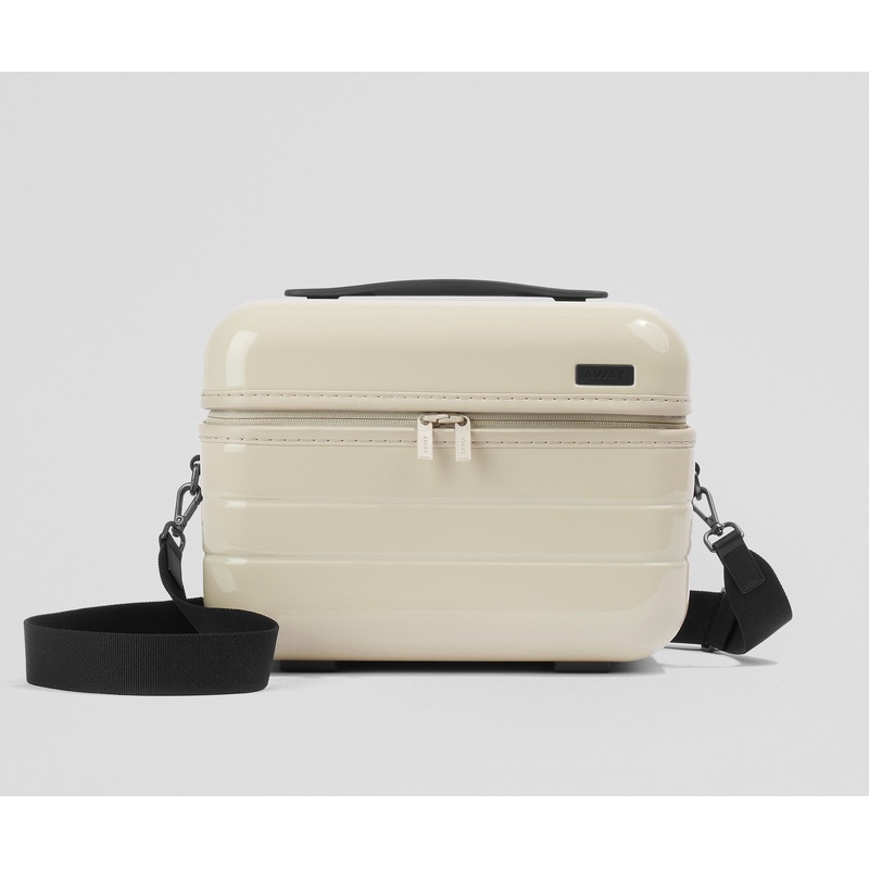 The Train Case in Salt White (Gloss)