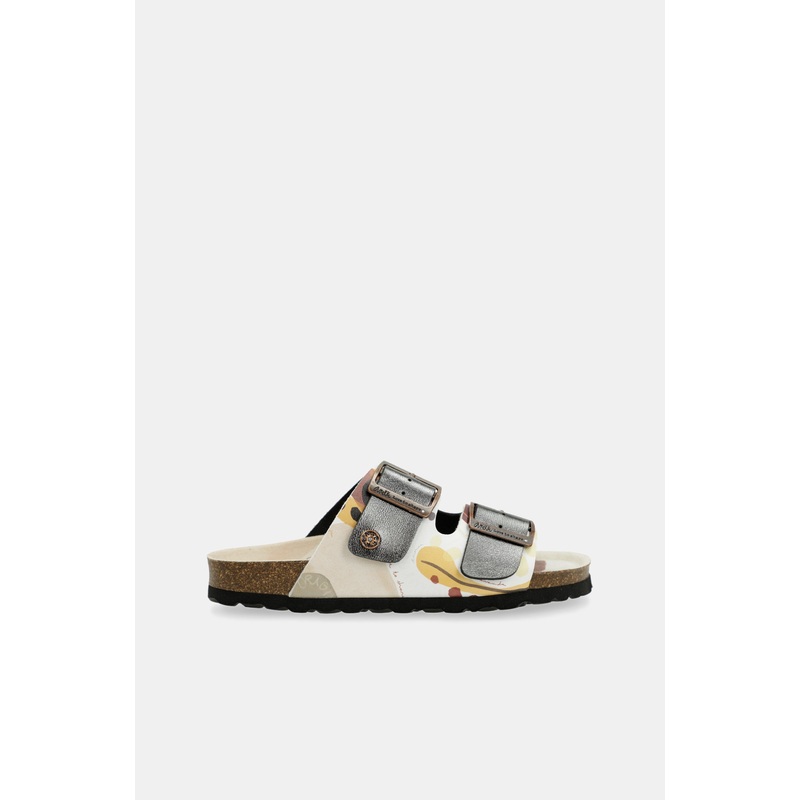 Black multicolor bio sandals