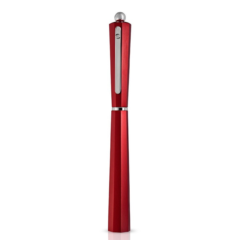 Giuliano Mazzuoli Moka Red Aluminum Fountain Pen