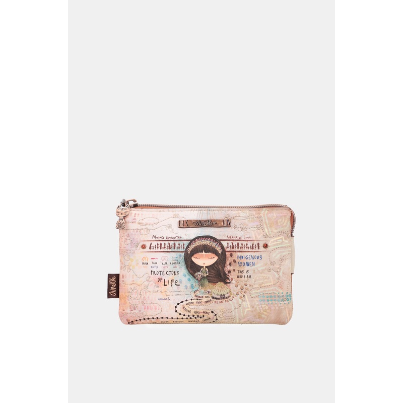 Menire triple compartment coin purse