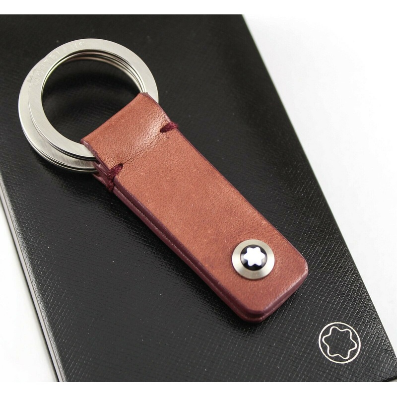Montblanc Leather Key Fob 2-Split Key Ring - Display Model