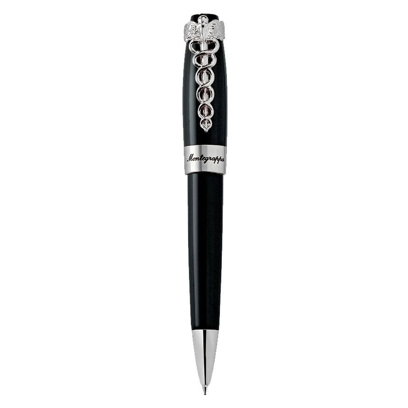 Montegrappa Fortuna Caduceus Black Ballpoint Pen