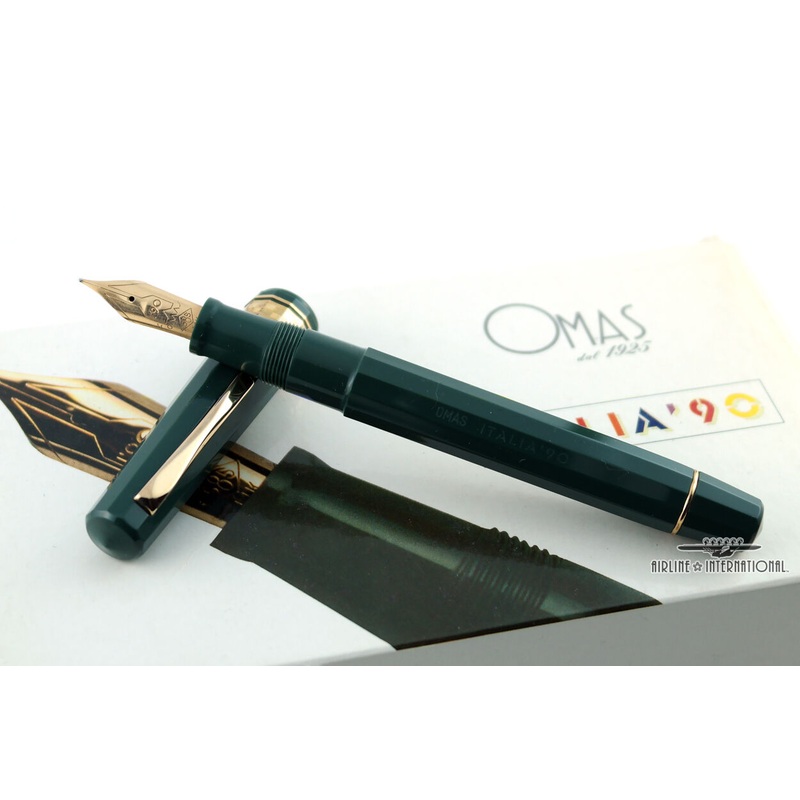Omas 1990 World Cup Soccer Champion Italia Ballpoint, Pencil & Fountain Pen Set