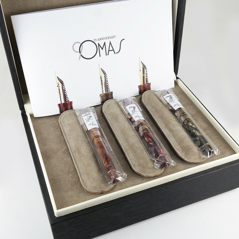 Omas 90th Anniversary Cavalier Armando Simoni Limited Edition Celluloid Set