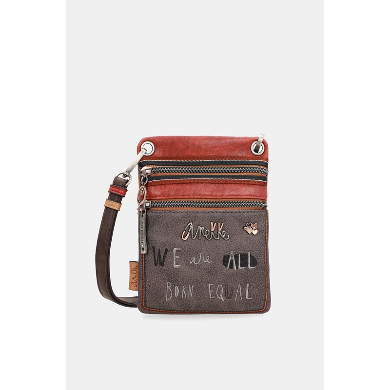 Respect dual compartment mini shoulder bag