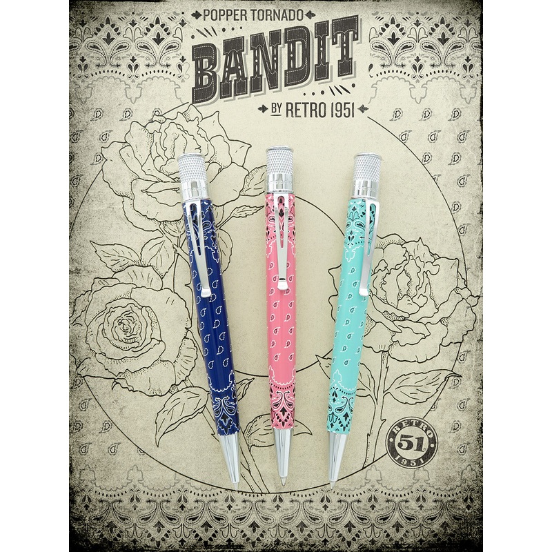 Retro 51 Tornado Popper Bandit Ltd. Ed. Ballpoint Pen Set (Butch, Annie, Doc)