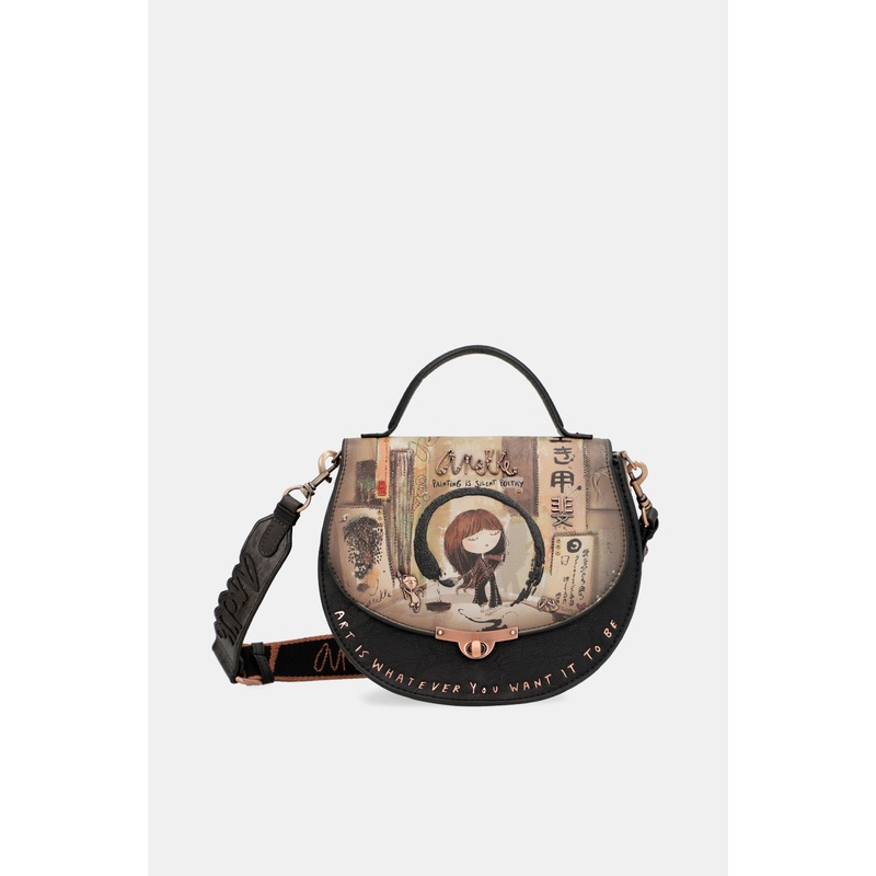 Shen oval bag with flap