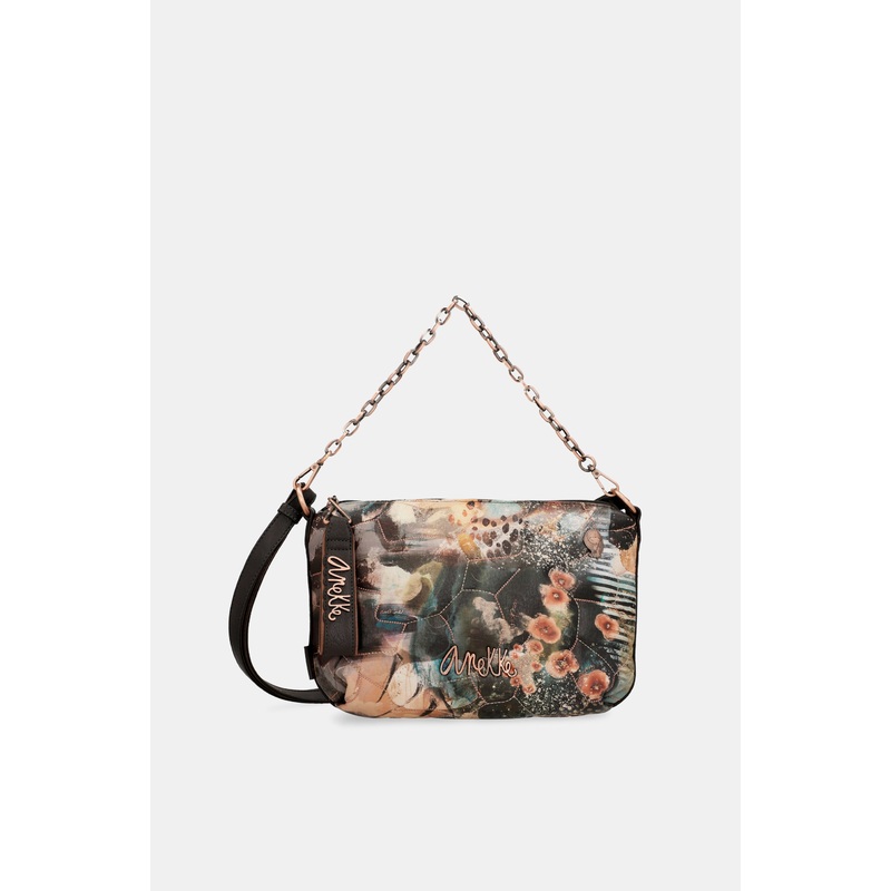 Shen Padded shoulder bag with metallic handle