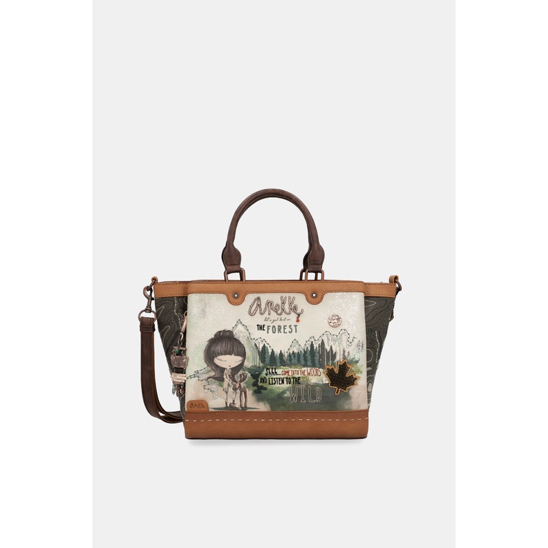 The Forest two handles bag with triple compartment