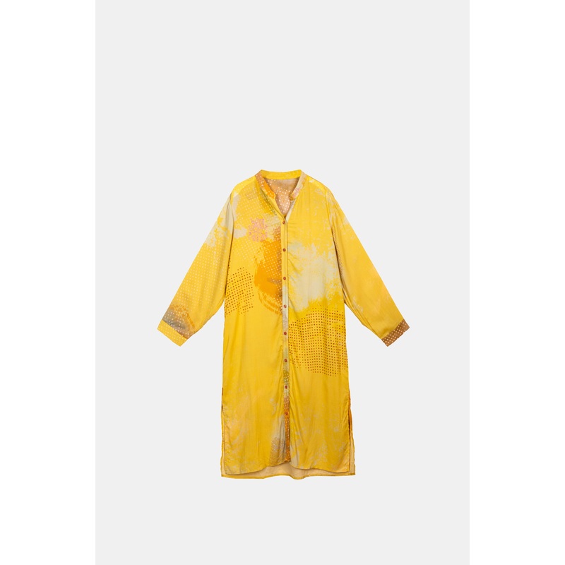 Yellow shirt dress