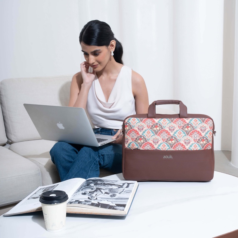 Arin Laptop Bag - Mughal Art Multicolor