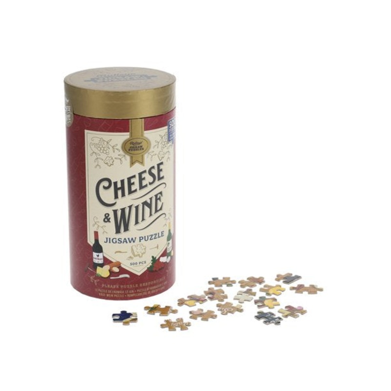 CHEESE & WINE 500 PIECE PUZZLE