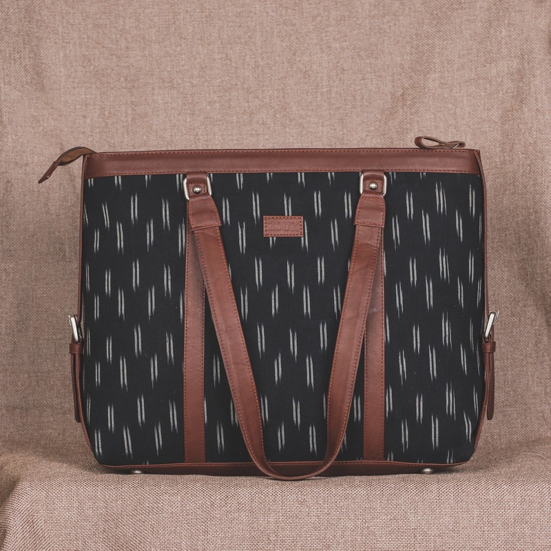 Ikat Black Dash Women's Office Bag