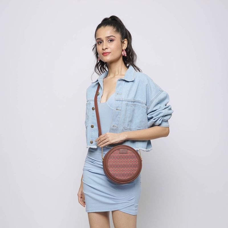 Gwalior Twill Round Sling Bag
