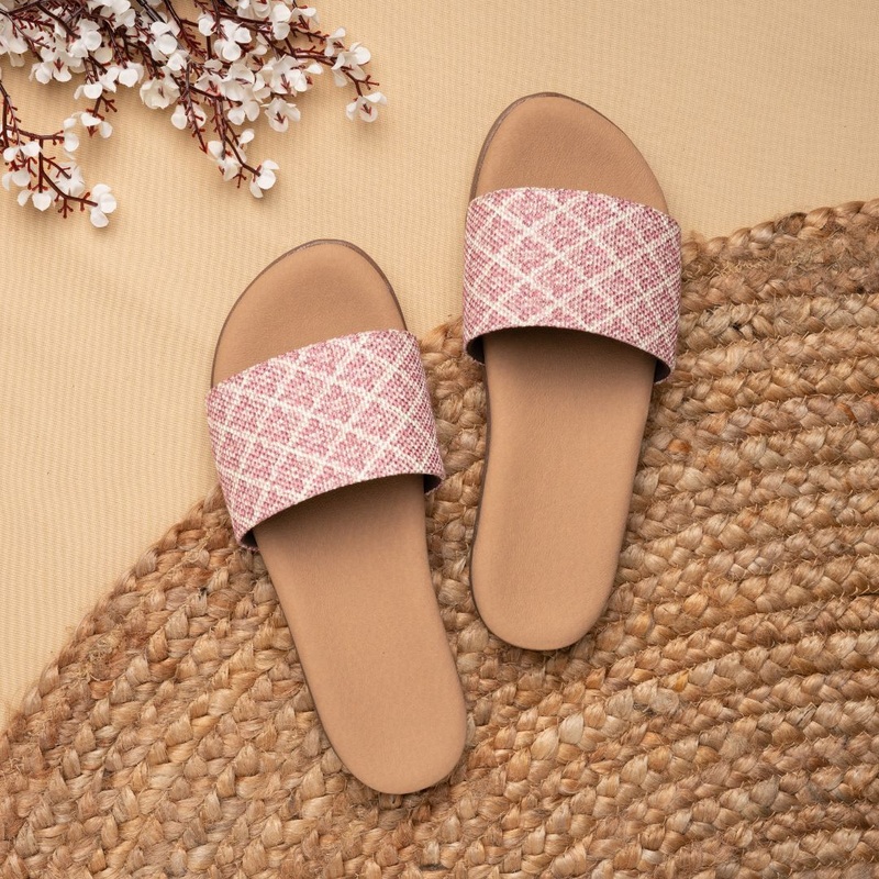 Zouk Chamoli Motif Women's Sliders