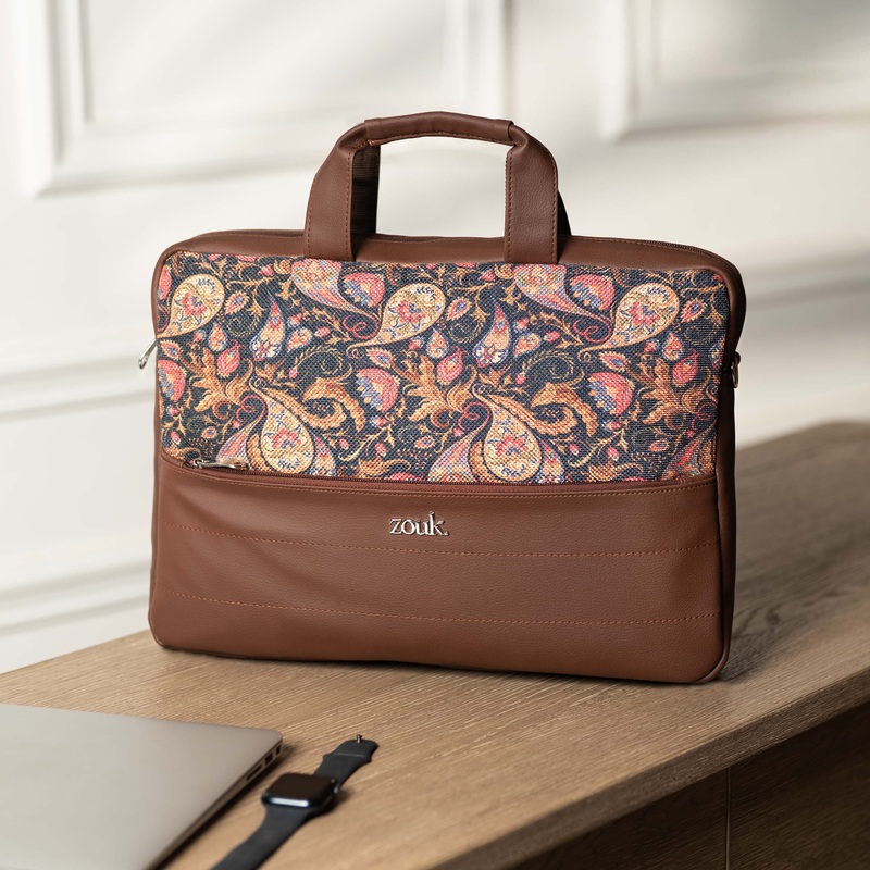 Arin Laptop Bag - Paisley Print