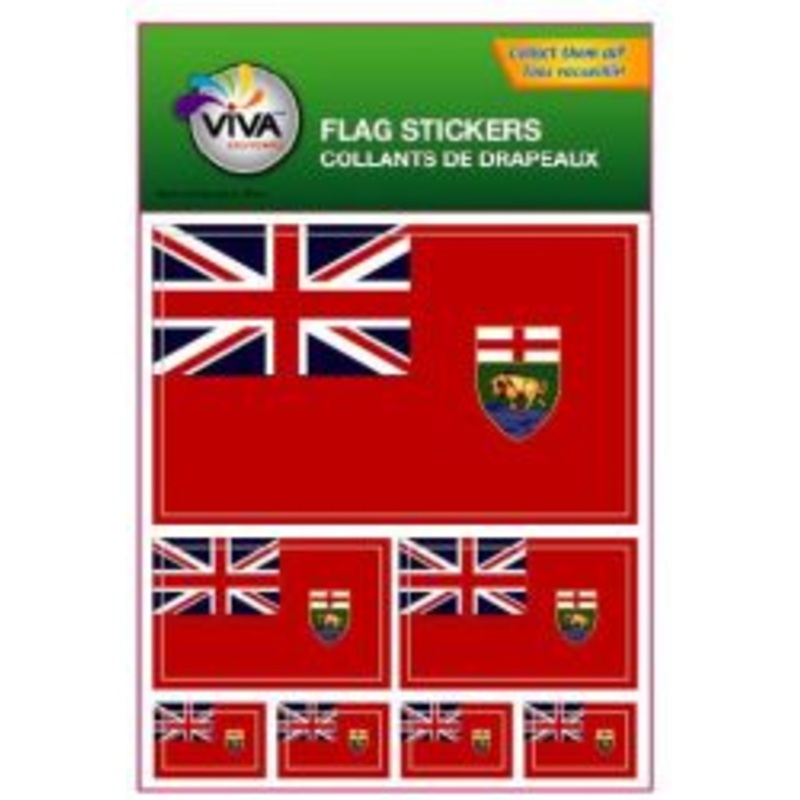 Manitoba Flag Sticker Multi-pack