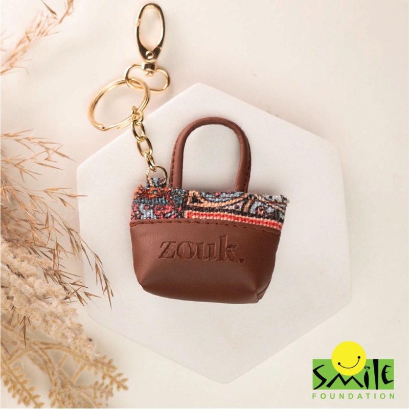 Multicolor Mandala Print Power Potli Keychain