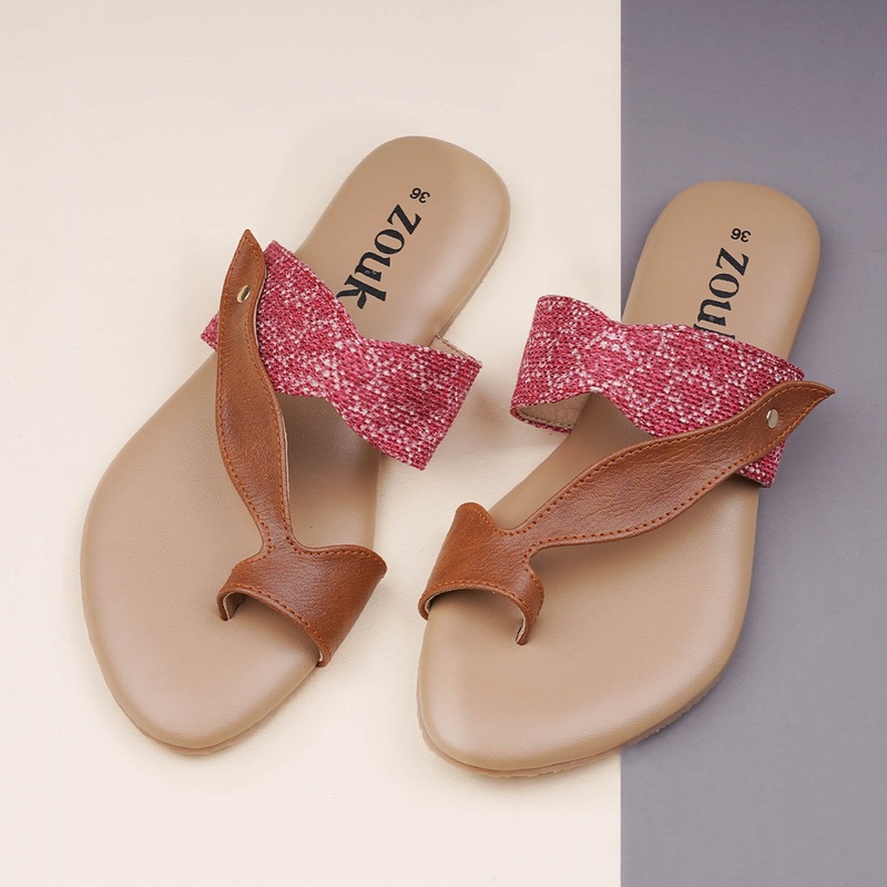 Shimla Freesia Curvy Toe Chappal